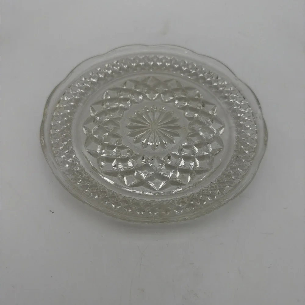 Anchor Hocking Wexford Clear Glass Saucer Plate.